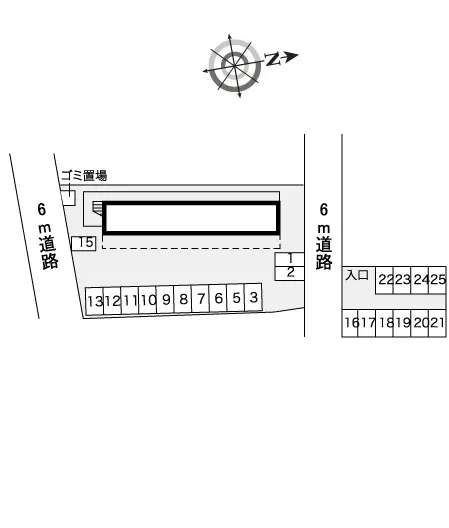 ★手数料０円★京都郡苅田町与原２丁目　月極駐車場（LP）